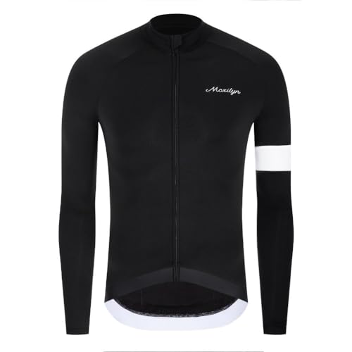 MOXILYN Winter Men's Cycling Jerseys Long Sleeve Thermal Fleece Cold Weather Cycling Jackets Warm...