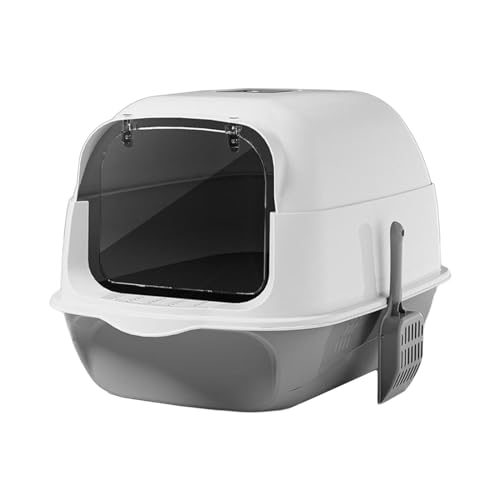 Arenero para gato con tapa desmontable y anti salpicaduras miniatura 1