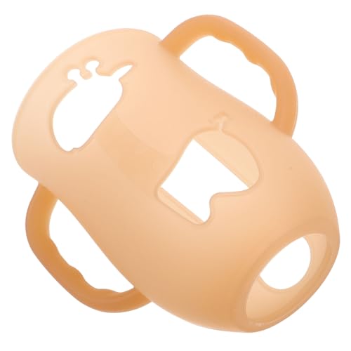 JOINPAYA シリコン製ボトルハンドル グリップ 滑り止め設計 哺乳瓶ホルダー 乳児用 ミルクボトル対応 衛生的で簡単洗浄 取り外し可能