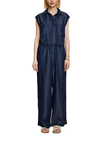 ESPRIT Damen 053EO1L301 Overalls, 901/Blue Dark Wash, 40