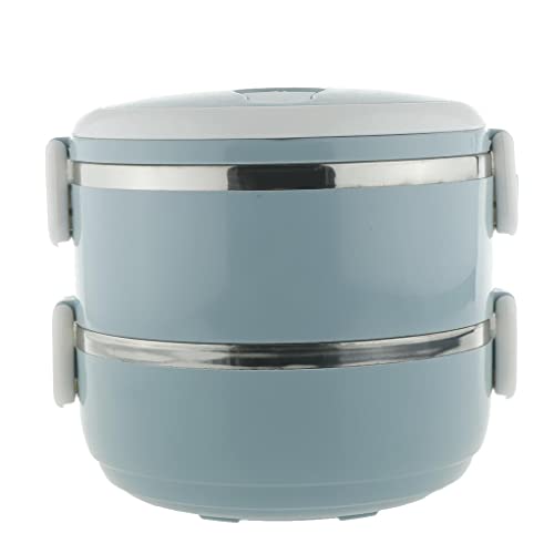 predolo à Lunch Isotherme Portable à Lunch Tiffin en Acier Inoxydable étanche, Bleu