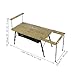kowaku Outdoor Camping Table Wide Desktop Multipurpose Stable Compact Practical Foldable Picnic Table for Backyard RV Travel Fishing,