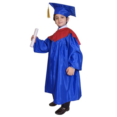 Image of Kaku Fancy Dresses Graduation Gown With Hat & Stole /Scarf | Degree Costume For Convocation Dress For Boys & Girls