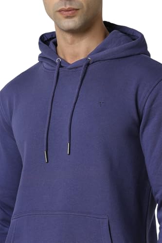 Image of Van Heusen Men's Hooded Neckline Full Sleeve Premium Cotton Blend Sweatshirt for Men | Effortless Styling | Comfort Wear
