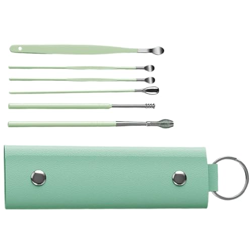 Ear Wax Removal - Stainless Steel Ear Cleaner | Wax Removal Kit With Storage Box | Ear Picking Cleaner | 6-piece Set Ear Wax Removal Drops For Adults, Men, Women
