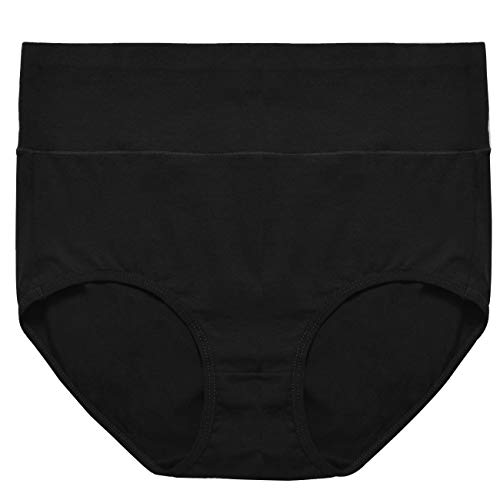Image of UMMISS Womens Underwear,Cotton High Waist Underwear for Women Full Coverage Soft Comfortable Briefs Panty Multipack