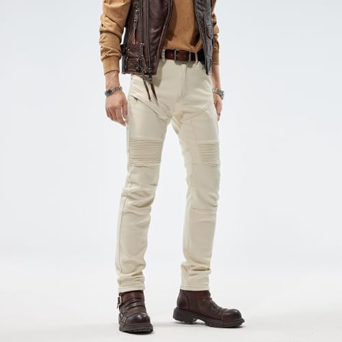 Jeans Pants Trousers Denim Spring and Autumn Men's Cycling Motorcycle Slim Fit Small Leg4