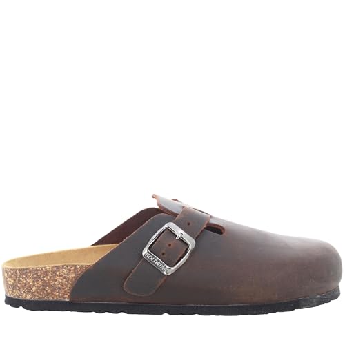 Sabot unisex de cuero con plantilla anatómica GoldStar GS1850IG para pisadas sin fatiga