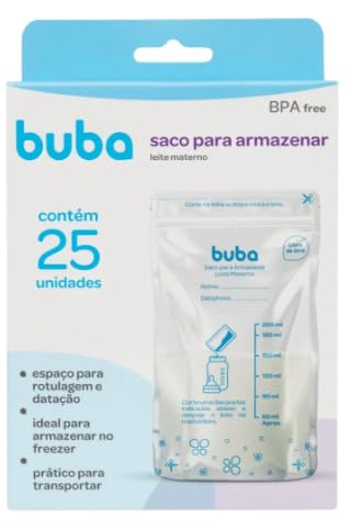 Kit 50 Sacos Para Armazenar Leite Materno 200ml