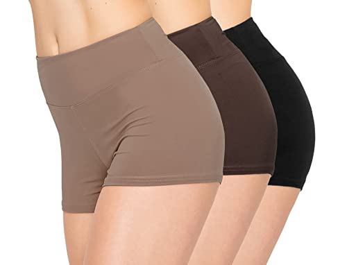 Image of ALWAYS 3 Pack Yoga Shorts - Super Soft Slip Shorts for Women