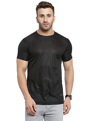 Image of AWG ALL WEATHER GEAR Men's Dryfit Round Neck Half Sleeve T-Shirts - Pack of 2