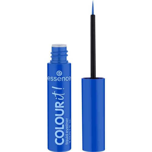 Essence Eyeliner Líquido Colour It!, De Larga Duración, De Gran Pigmentación, Secado Rápido, Color Intenso, Mate (3Ml)