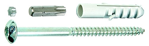 GAH-Alberts - Juego de tornillos para fijación de rejas de ventanas (galvanizados, 4 unidades)