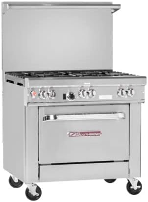 Southbend Range 4361D Commercial Gas Range with casters