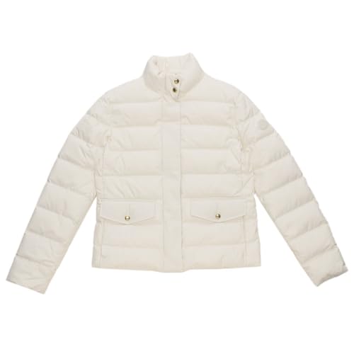 [モンクレール] ダウンジャケット コート ベセット ホワイト レディース 1A00119 597WF 038 BESSETTES IVORY スタンドカラー アイコンパッチ XS [並行輸入品]
