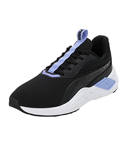 PUMA Women's Sport Shoes LEX NOVA SHINE WN'S Road Running Shoes, PUMA BLACK-ELEKTRO PURPLE-PUMA WHITE, 39