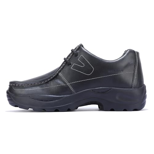 Woodland Men's Leather Sneaker Black UK-9 - Image 3