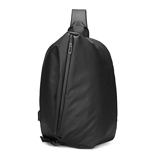 Xennos Waist Packs - EURCOOL Messenger Bag for Men USB Charging Travel Shoulder & Handbags Large Capacity 14.3 inch Laptop Crossbody Bag n1728 - (Color: Black)