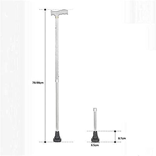 Canne de marche portable rétractable et légère en aluminium - 6