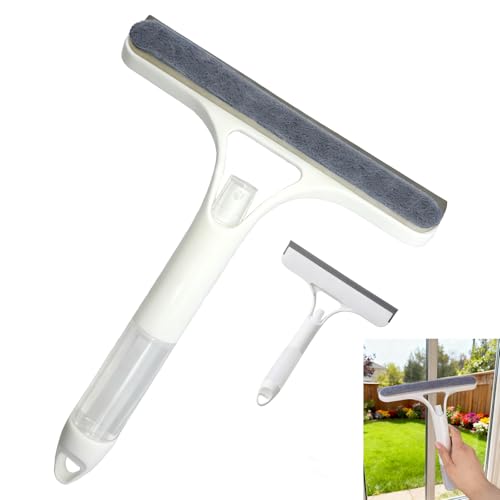 3 in 1 Window Cleaning Scraper,Multifunctional Spray Window Squeegee Cleaner