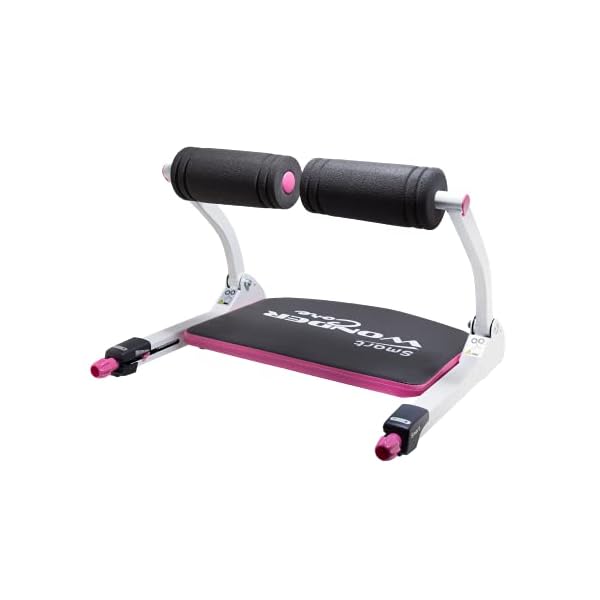 Wonder Core Smart Ab Machine, Sit Up Exercise Equipment, Crunches Ab Equipment, Ab Workout Equipment, Abdominal Muscle Exerciser, Total Body Workout Machine for Home (Pink)