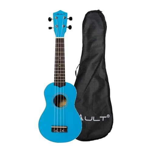 Image of Vault UK-003 Soprano Colourful Ukulele 21 inch With Gig-Bag - Blue