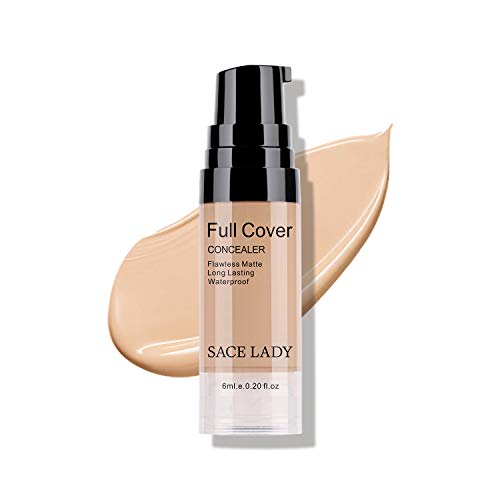 SACE LADY Under Eye Concealer Makeup, Full Coverage Anti-aging Long Lasting Concealer Correctors for Dark Circles Spots Face Make Up