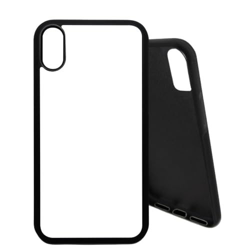 INNOSUB USA Sublimation Phone Cases Set of 5Pcs – Protective Case Compatible with iPhone Includes Aluminum Inserts – Rubber Cell Phone Case (iPhone Xs Max-Black)
