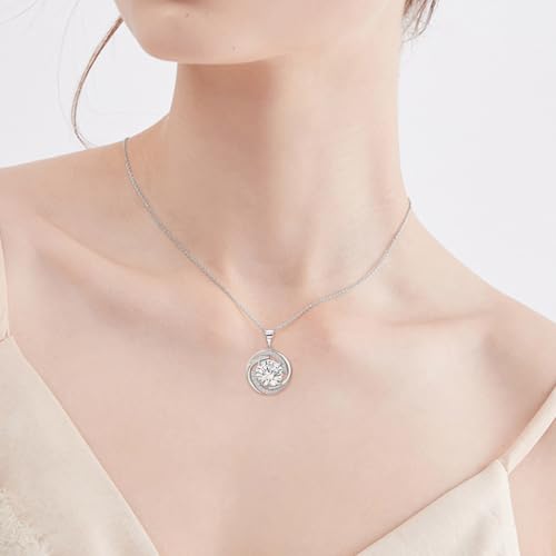 Image of Sterling Silver Pendant Necklace Charms Hypoallergenic Fashion Jewelry Dainty Valentines Day Birthday Gift for Women
