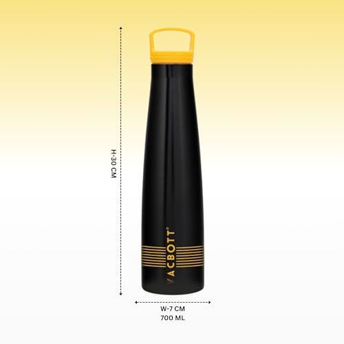 Image of Clay Craft Vacbott Sleeko Lines Double Walled|18 Hours Hot and 24 Hours Bottle Vacuum Insulated Flask Bottle|650ml, 2 Piece, BPA-Free|Leak Proof|BIS Certified|1Year Limited Warranty