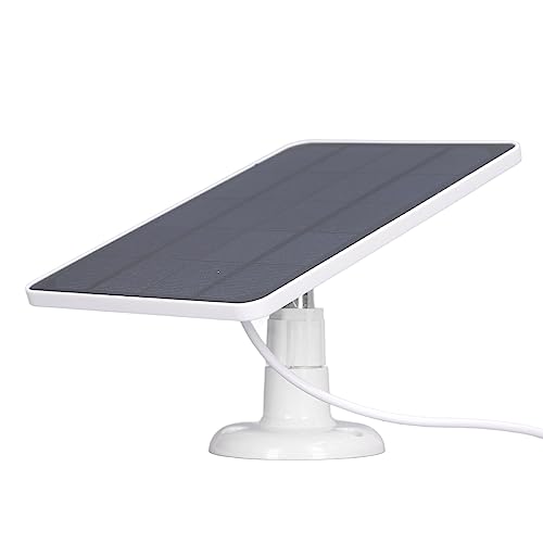 Image of Solar Panel Kit, Solar Panel 10W 6.2V Battery Charger Type C Output Camera Charging Solar Panel Panel Solar with 1 Pcs Installation Base 4 Pcs Screw for Security Camera