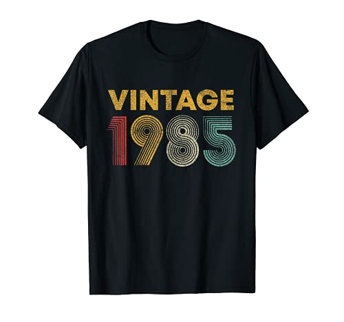 Vintage 1985 36th Birthday Gift Men Women 36 Years Old T-Shirt
