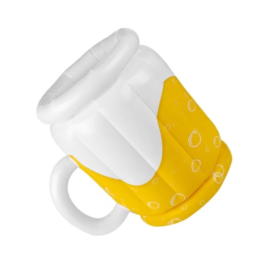 Holibanna Cubo De Hielo Inflable para Cerveza Fideos Jarra De Cerveza Inflable Balsa De Bar Pequeña Enfriador Novedoso Cubo De Verano Enfriador Inflables Calentador De Piscina