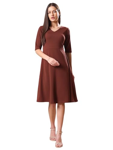 Image of PURVAJA Women's Fit & Flare Mini Dress (Bely-033-040)