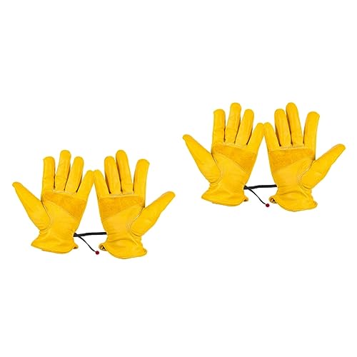 Yardwe 2pairs Wear-resistant Garden Gloves for Outdoor Work Comfortable Fit