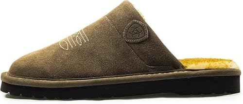 Image of ARIAT Men's 2842 Silversmith Outdoor Indoor Western Suede Foam Cushioned Square Toe Slipper