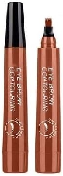 Digital Shoppy Eyebrow Tattoo Pen Waterproof 4 Points Eyebrow Pen Long Lasting Liquid Brow Pencil Natural Microblade Eyebrow Pencil (Red Brown(#03))