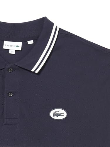 Lacoste Men's Tall L.12.12 Short Sleeve Classic Fit Striped Polo2
