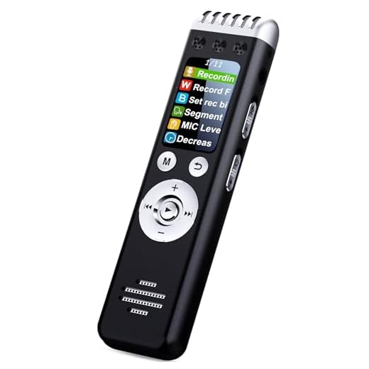64GB Voice Recorder with Playback - EZColoris Color Display Digital Voice Activated Audio Recording Devices for Speeches College Lectures Meetings Rechargeable Battery 240H