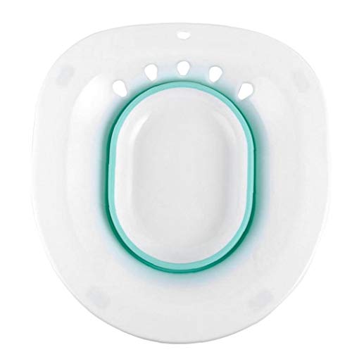 Sitz Bad Opvouwbare Draagbare Sitz Bad Wastafel voor Toilet voor aambeien Zwangere Vrouwen Perineale Episiotomie Blauw - Image 8