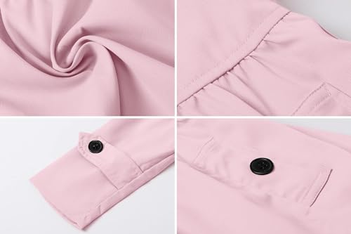 Image of Betusline Girls 2 Packs Trench Coat Hooded Lightweight Single Breasted Dress Outerwear Jacket,2-14 Years