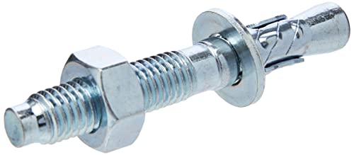 AHC K-ZYTB1075B5 M10 x 75 mm Through Bolts - Zinc Plated (Pack of 5)