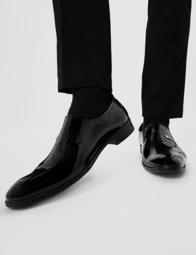 Image of Centrino Mens 9563 Centrino Men Glossy Formal Shoes |Slip-On Design with Cushioned Insole for Comfort |Craftsmanship for All-Day Elegance 9563-2