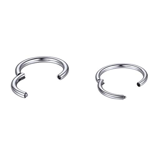U7 Piercing corporal de aço inoxidável cirúrgico para homens e mulheres, joia minúscula de argola ar