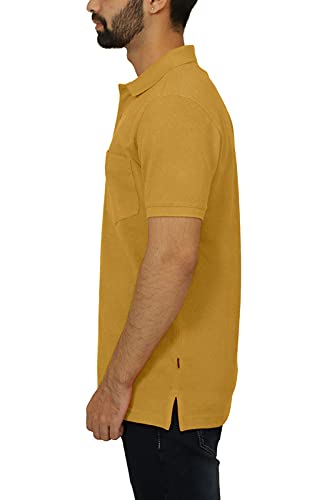 Image of Celsius Men's Half Sleeve Classic Solid Pique Polo with Pocket