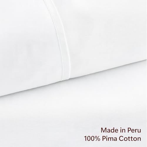 image for Peru Pima 415 Thread Count Percal Queen Sheet Set - 100% Peruvian Pima