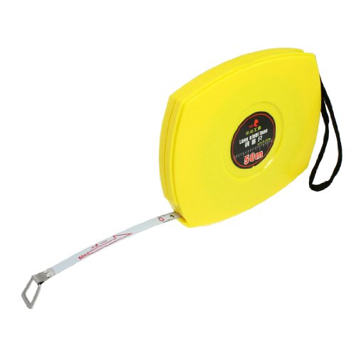 Aexit Yellow Shell Tools & Home Improvement Retractable Steel Tape Measure Measuring Tools 50M Tape Measures x 10mm