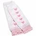 Produktbild BabyLegs Beinstulpen Newborn Heart beat, Organic Cotton - weiß mit rosa Herzen