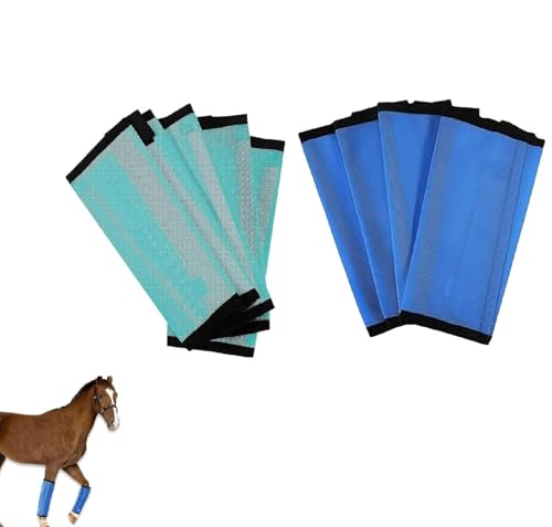 Bottes anti-mouches cheval en maille respirante lot de 8