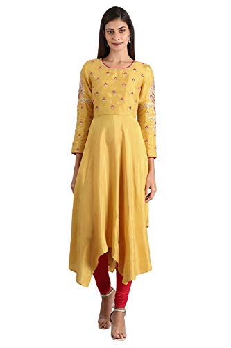 Image of Wishful Women's Rayon Pleated Kurta
